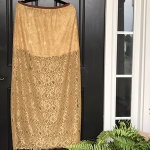Lucky brand lace skirt